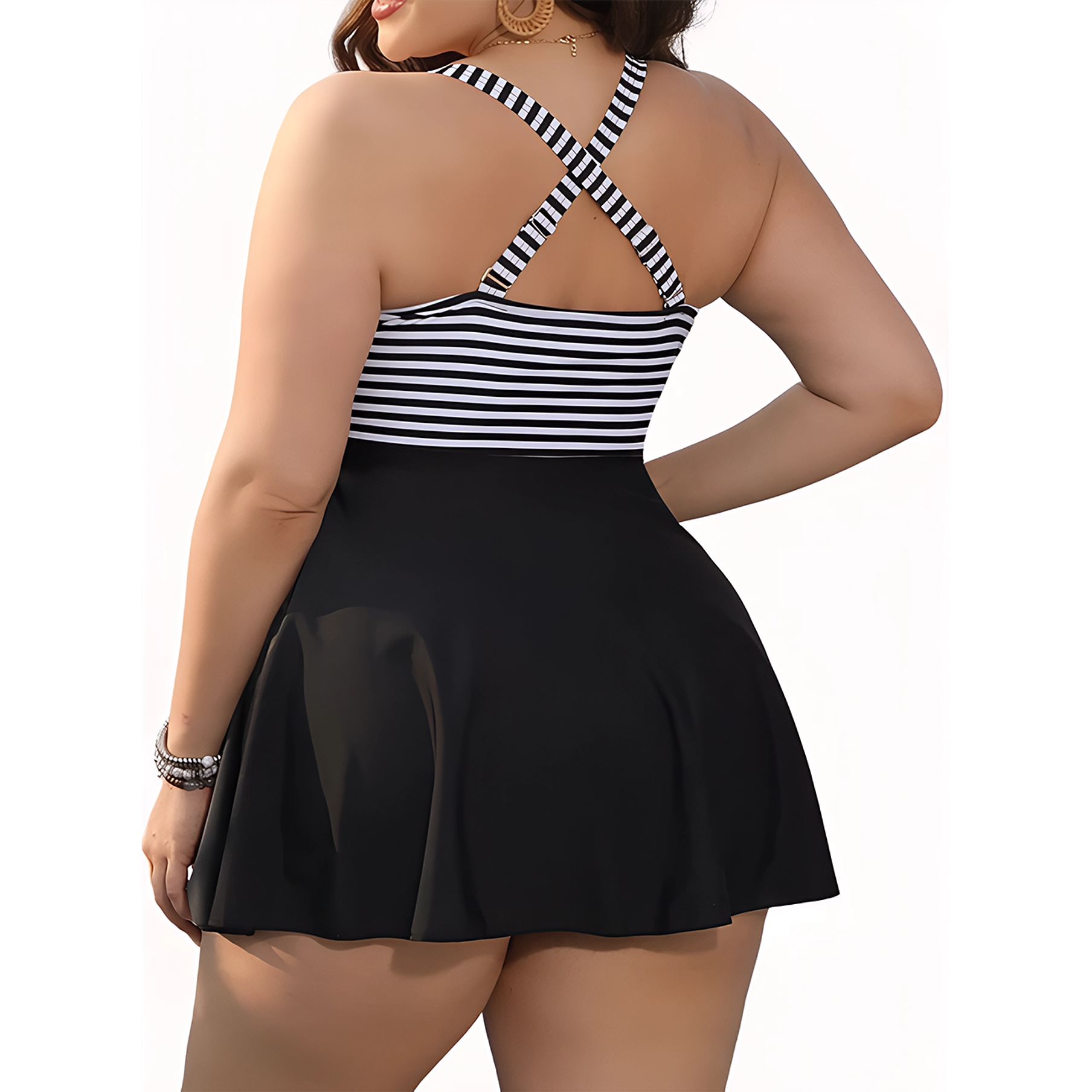 Tankini short Vestido líneas Lorde 3