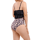 Bikini tiro alto top vuelos Maorí animal print - Miniatura 3