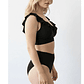 Bikini tiro alto vuelos midle waist Negro - Miniatura 2