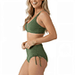 Conjunto Bikini tiro alto Victoria Verde cargo - Miniatura 2