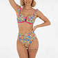 Bikini tiro alto Estampado Jungle Pop - Miniatura 1