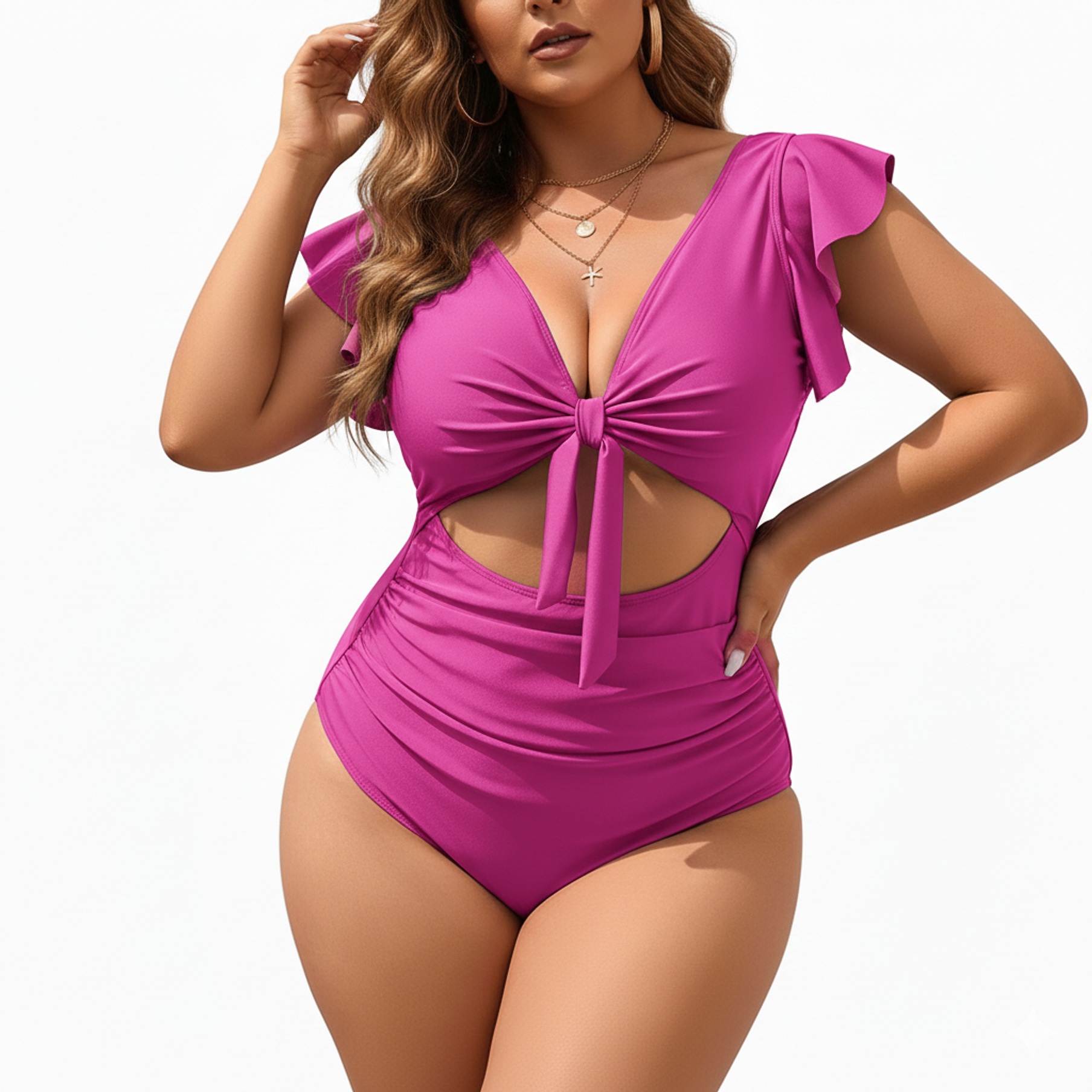 Traje de baño mujer cut out Emily Rosa 1