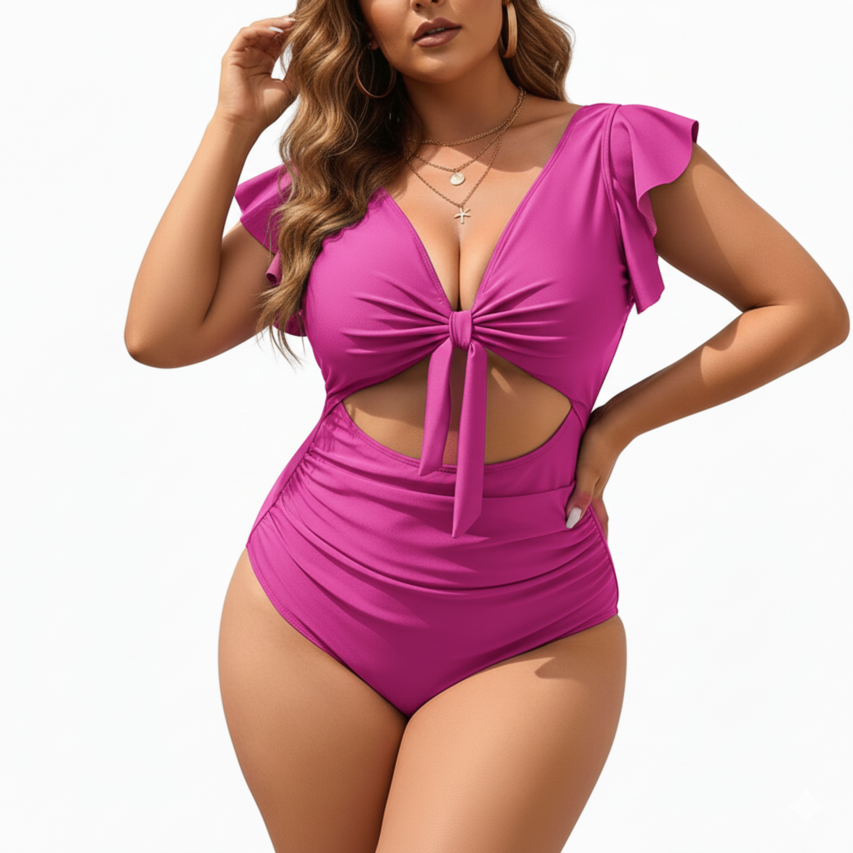 Traje de baño mujer cut out Emily Rosa 1