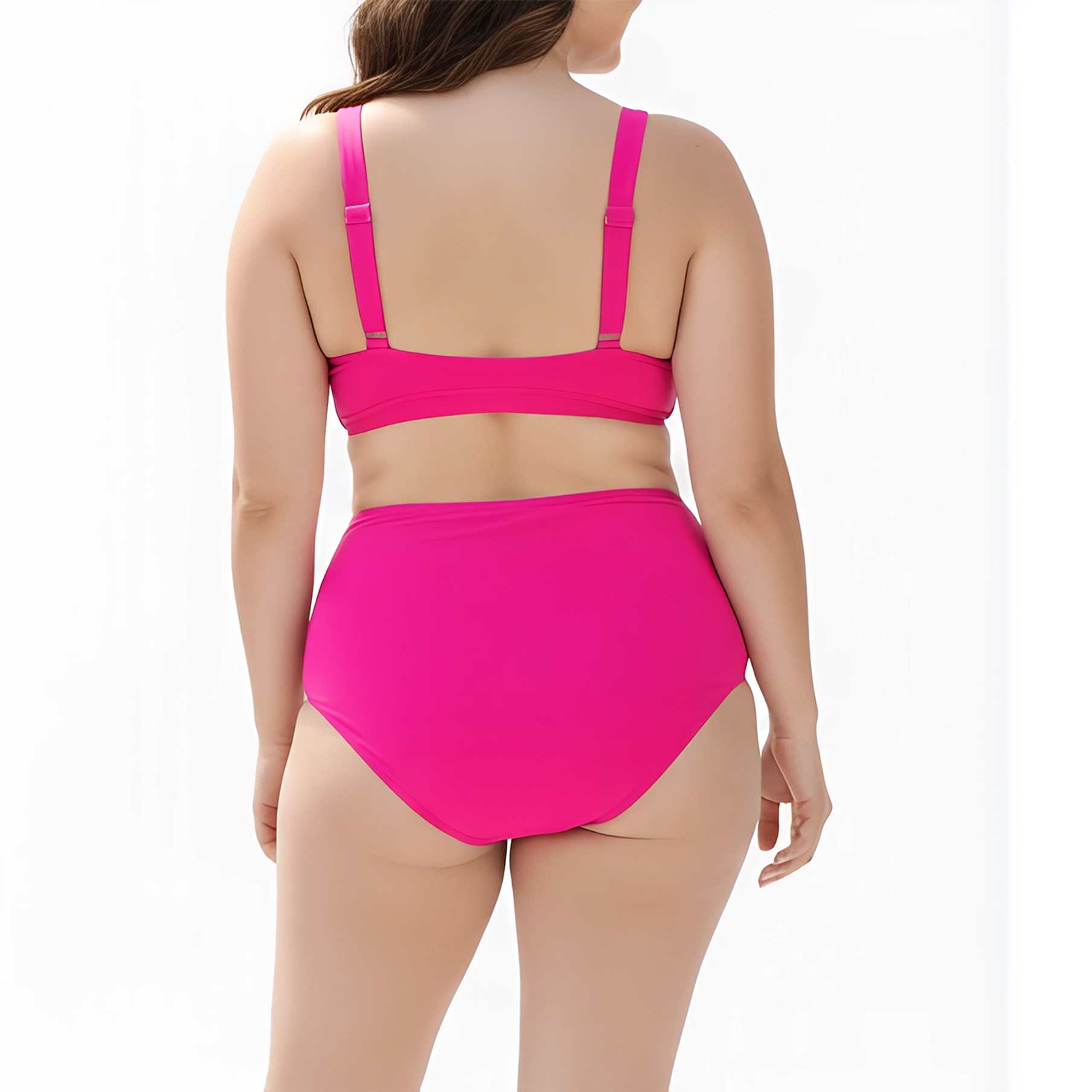 Bikini tiro alto escote V colores 2