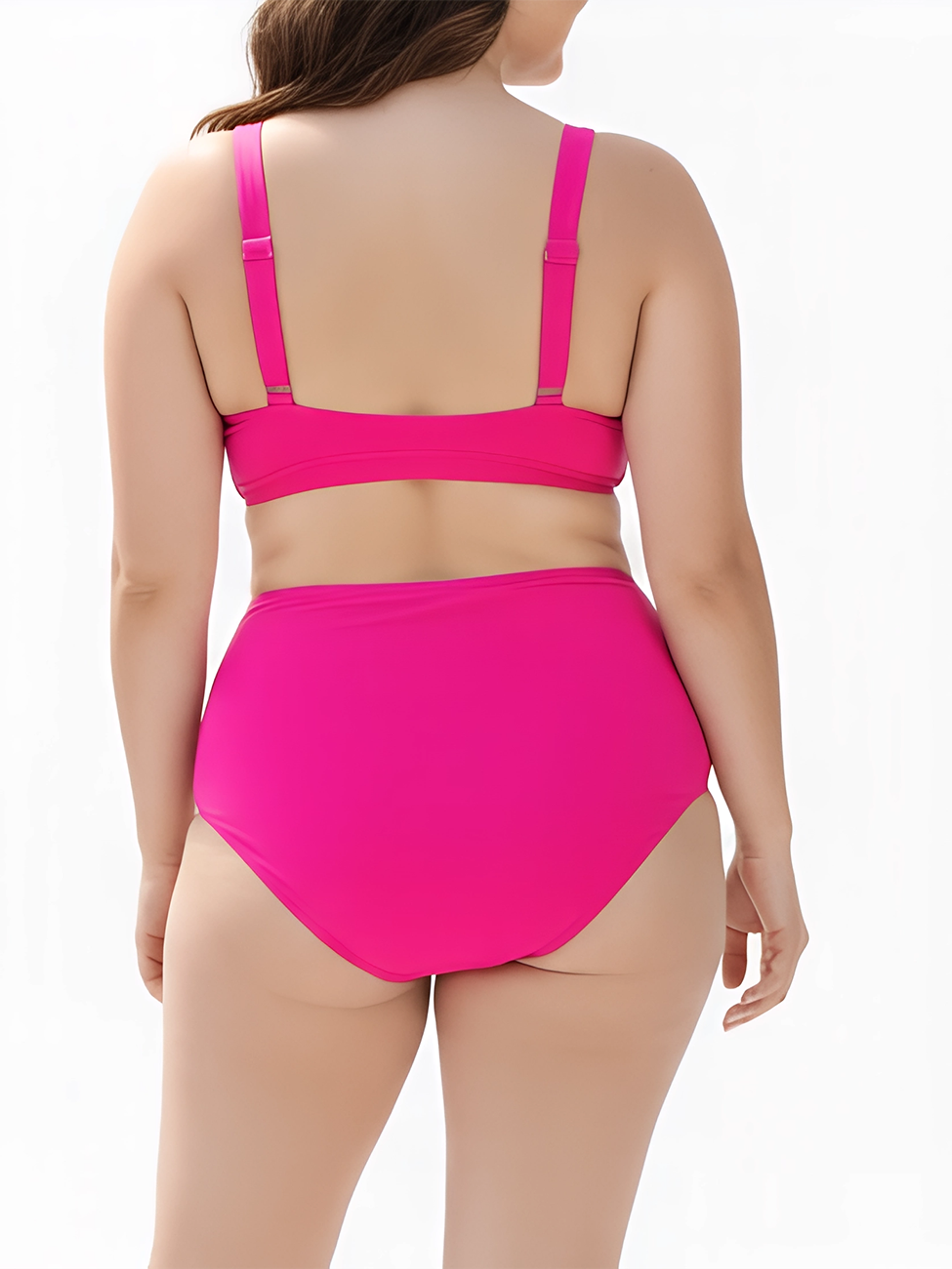 Bikini tiro alto escote V colores 2