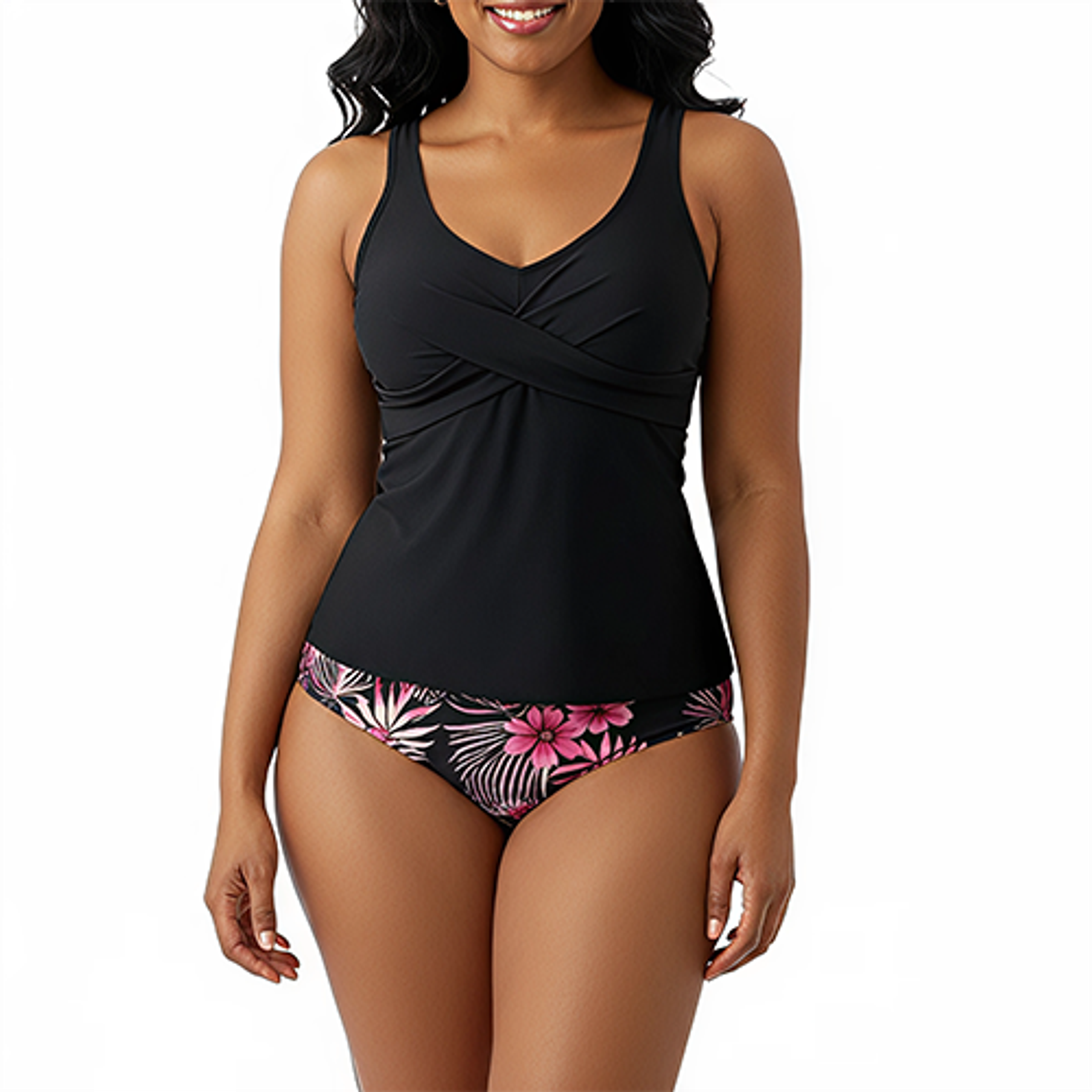 Tankini Mujer Botanic Negro 1
