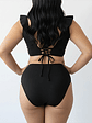 Bikini tiro alto vuelos midle waist Negro - Miniatura 2