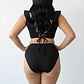 Bikini tiro alto vuelos midle waist Negro - Miniatura 2