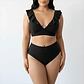 Bikini tiro alto vuelos midle waist Negro - Miniatura 1