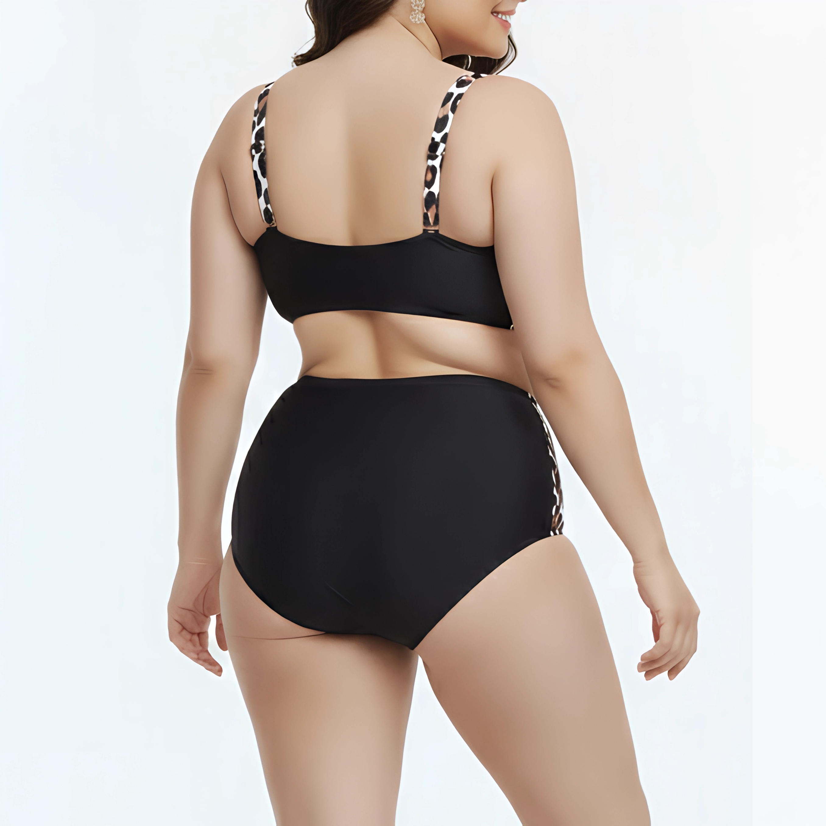 Bikini Tiro Alto Mujer Wild Black 3