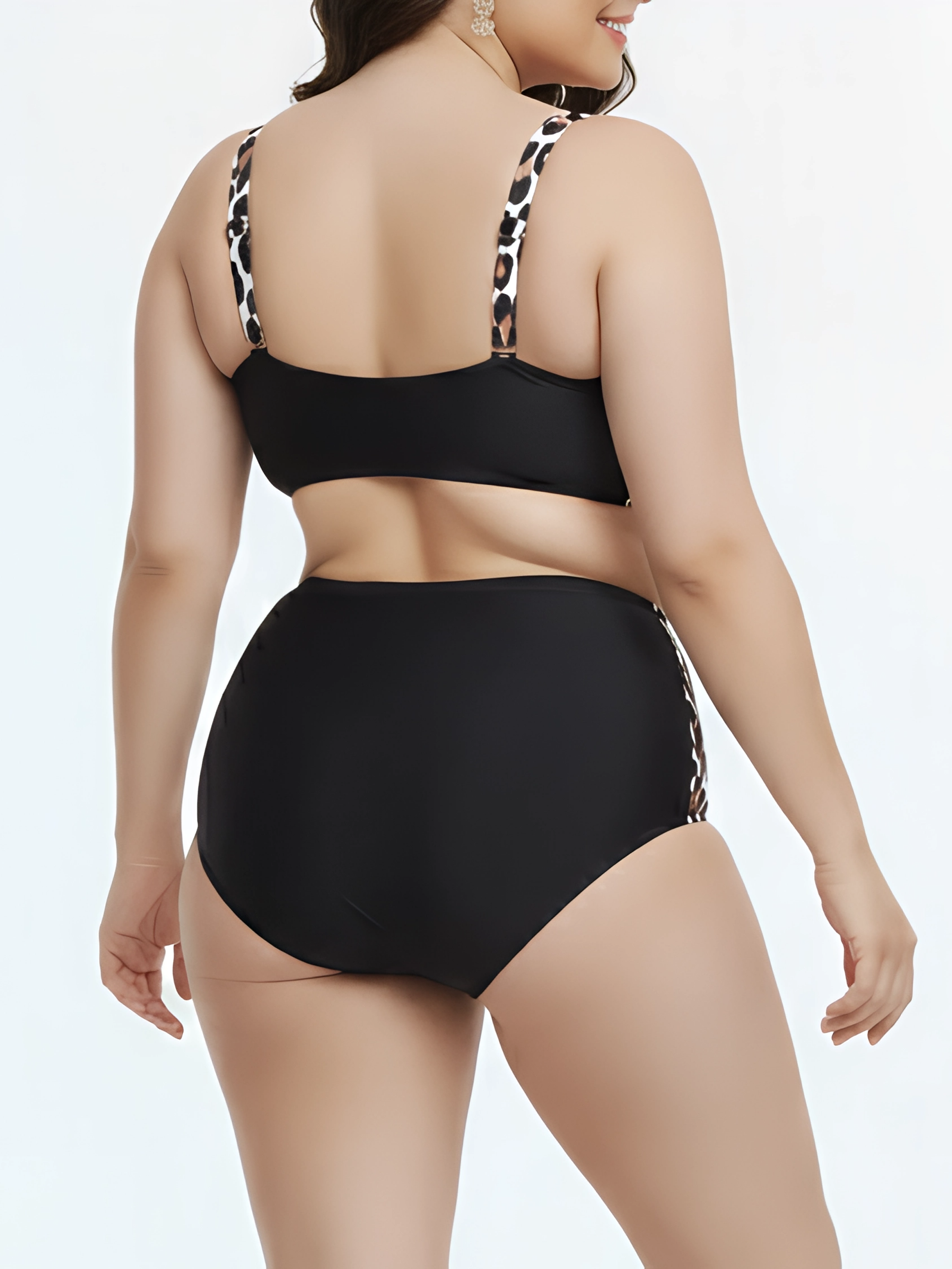 Bikini Tiro Alto Mujer Wild Black 3