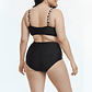 Bikini Tiro Alto Mujer Wild Black - Miniatura 3