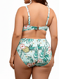 Bikini tiro alto copa straps plus size Menta - Miniatura 2