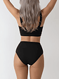 Conjunto Bikini tiro alto Mila Negro - Miniatura 2
