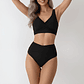 Conjunto Bikini tiro alto Mila Negro - Miniatura 1