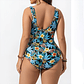 Traje de Baño Entero Tropical con Escote Cruzado - Miniatura 2