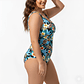 Traje de Baño Entero Tropical con Escote Cruzado - Miniatura 3