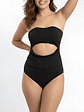 Traje de Baño Entero colores Strapless con Cut-Out - Miniatura 1