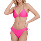 Conjunto Bikini Ajustable top Triangulo con dije colores - Miniatura 2
