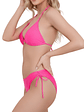  Conjunto Bikini Ajustable top Triangulo con dije colores - Miniatura 5