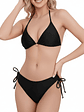  Conjunto Bikini Ajustable top Triangulo con dije colores - Miniatura 1