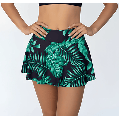 Falda de Baño Estampada Tropical Colores