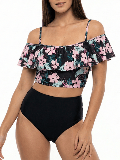 Bikini tiro alto Angaroa Floral