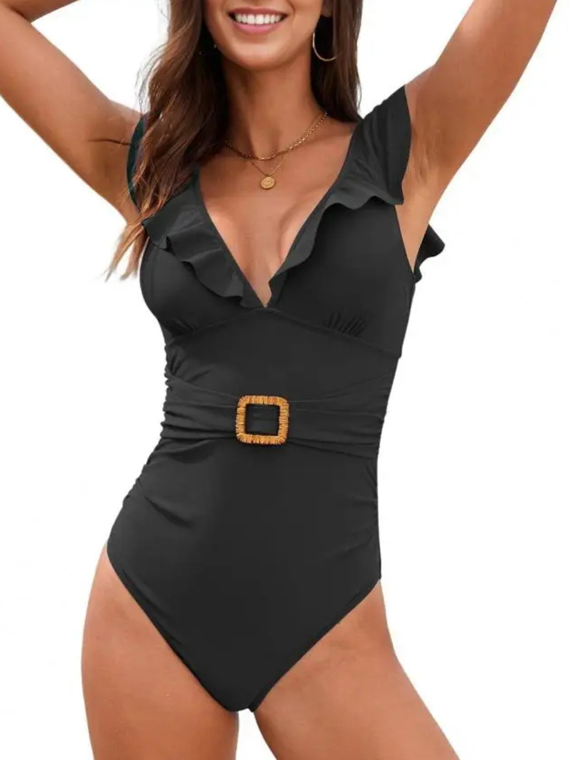 Traje de baño Antonia vuelos Negro 1