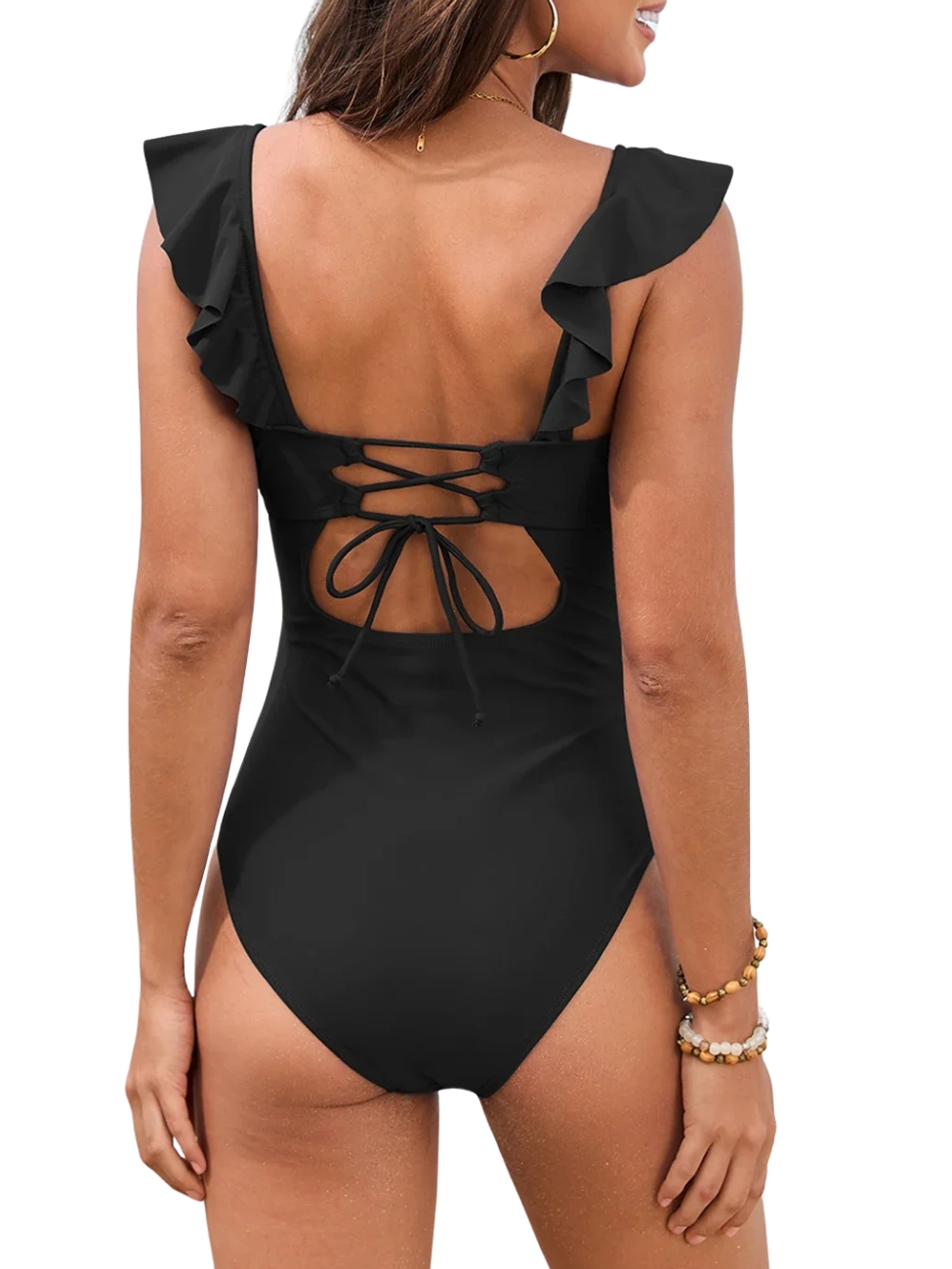 Traje de baño Antonia vuelos Negro 2