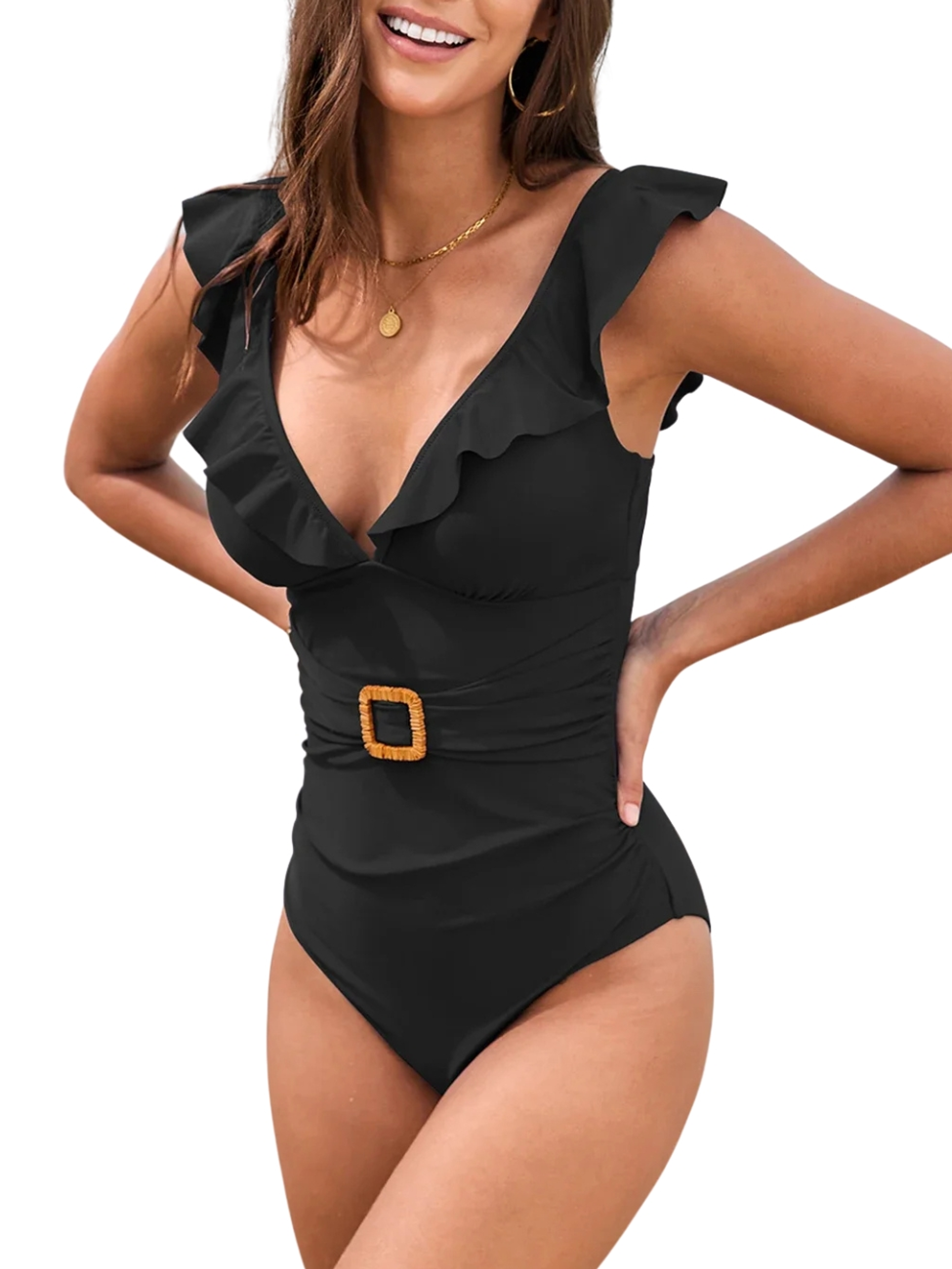 Traje de baño Antonia vuelos Negro 3