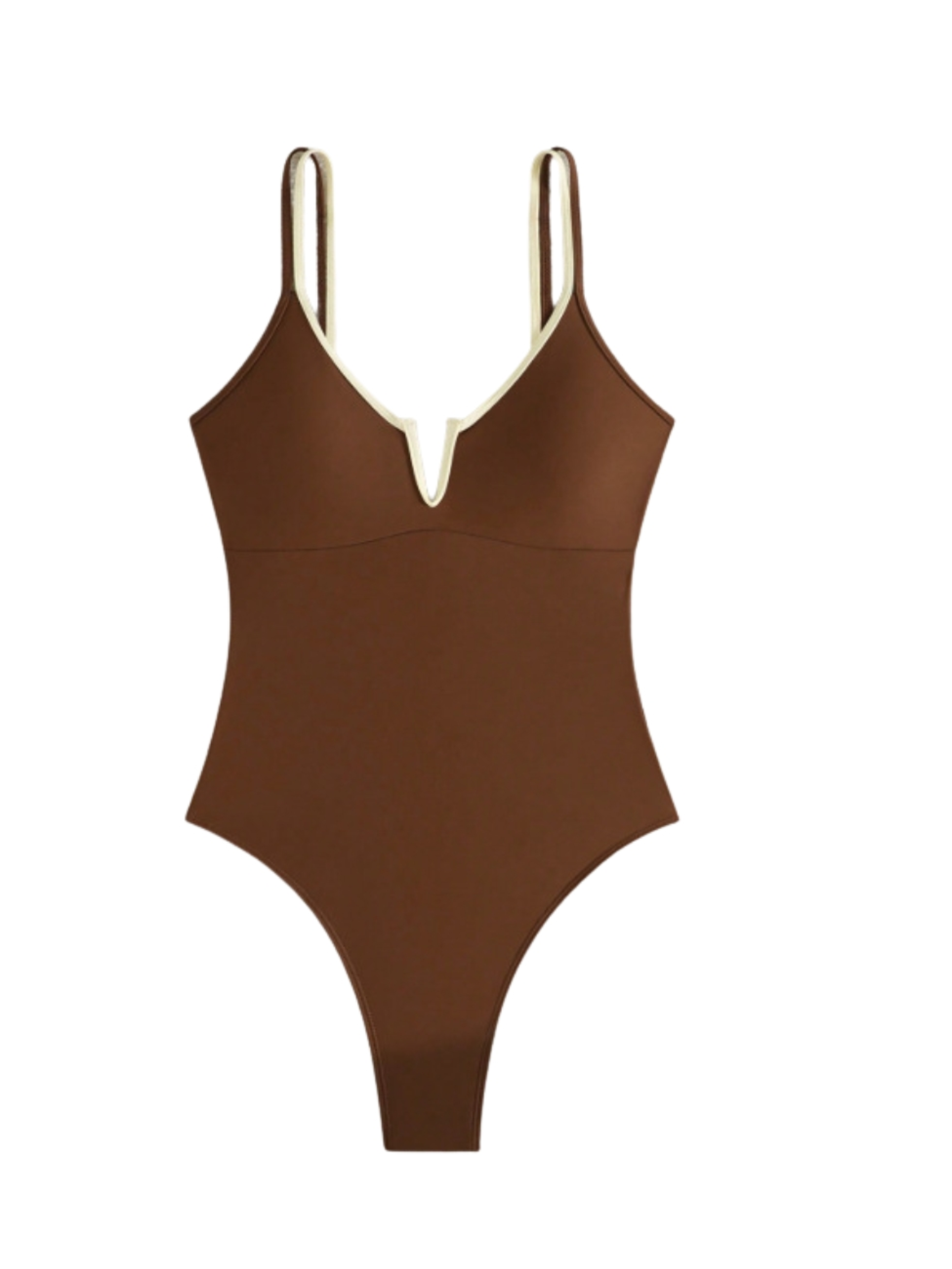 Traje de baño colaless bicolor hilo beachwear chocolate 3