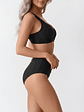 Bikini tiro alto Casia negro - Miniatura 2