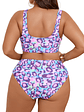 Bikini Tiro Alto Animal Print Multicolor - Miniatura 2