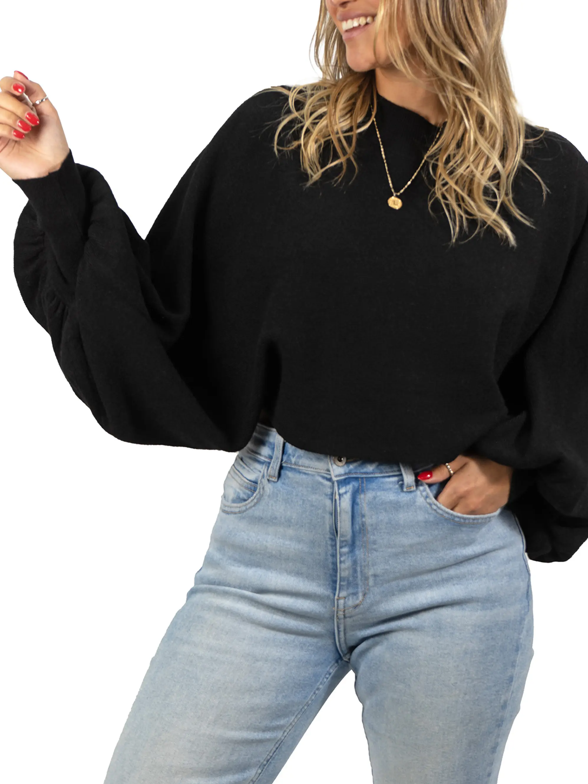 Sweater Pullover Mujer Manga globo mujer colores 4