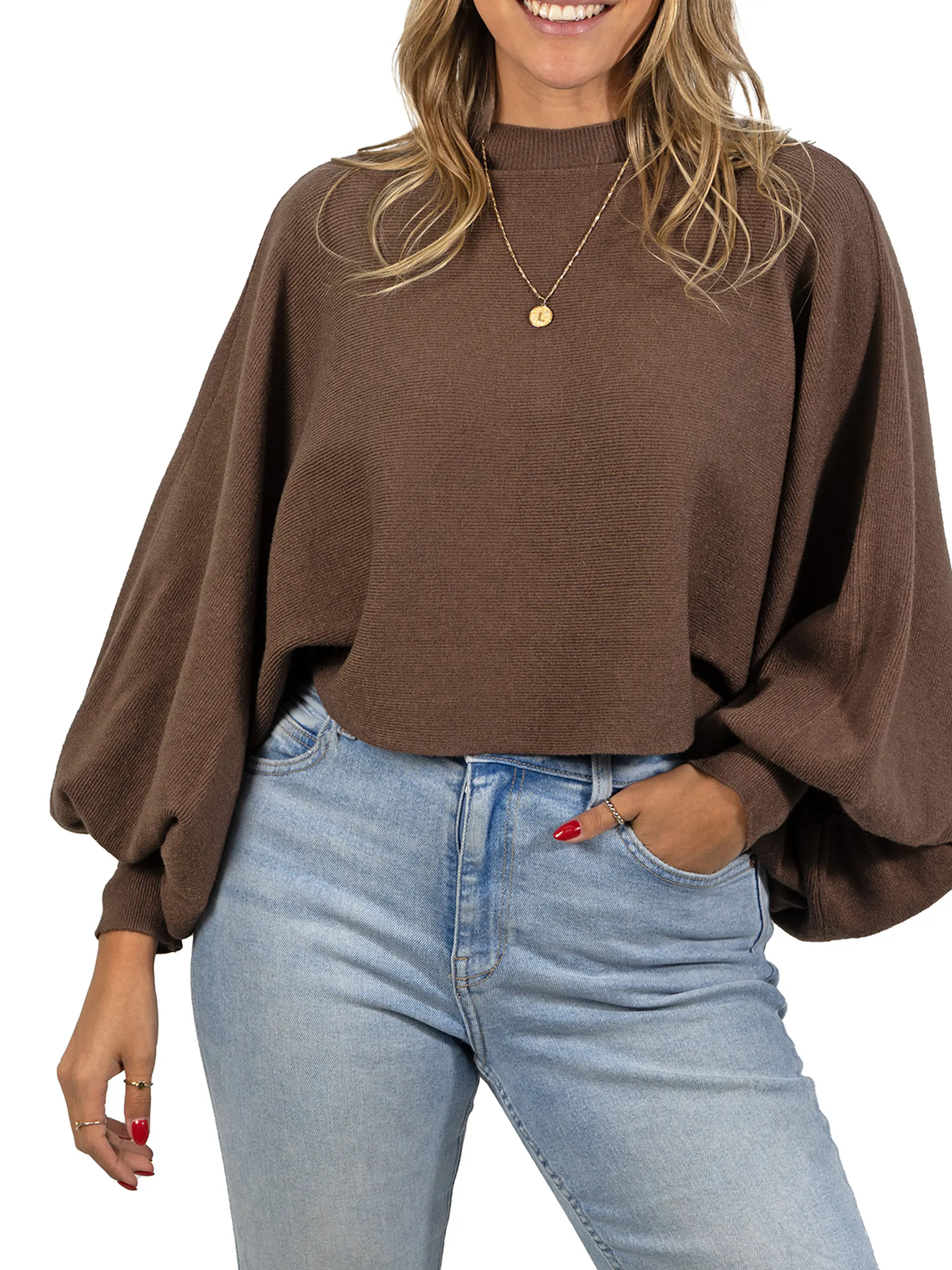 Sweater Pullover Mujer Manga globo mujer colores 1