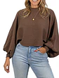 Sweater Pullover Mujer Manga globo mujer colores - Miniatura 1