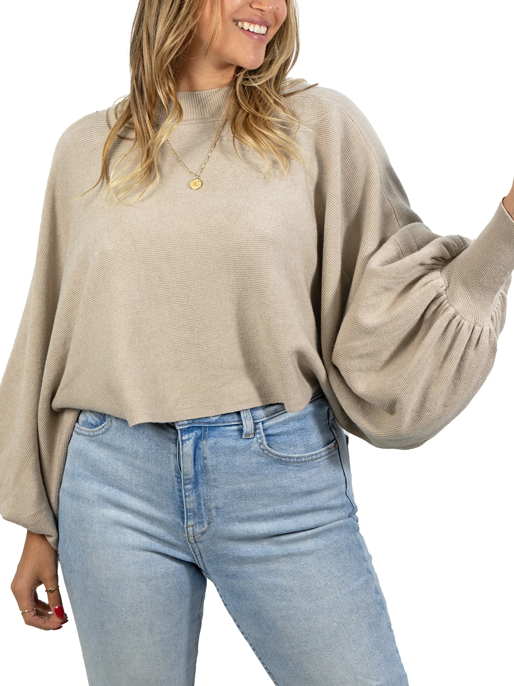 Sweater Pullover Mujer Manga globo mujer colores 11