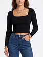 Top invierno Crop ribbed colores spandex - Miniatura 7