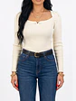 Sweater camiseta básico manga princesa colores - Miniatura 12