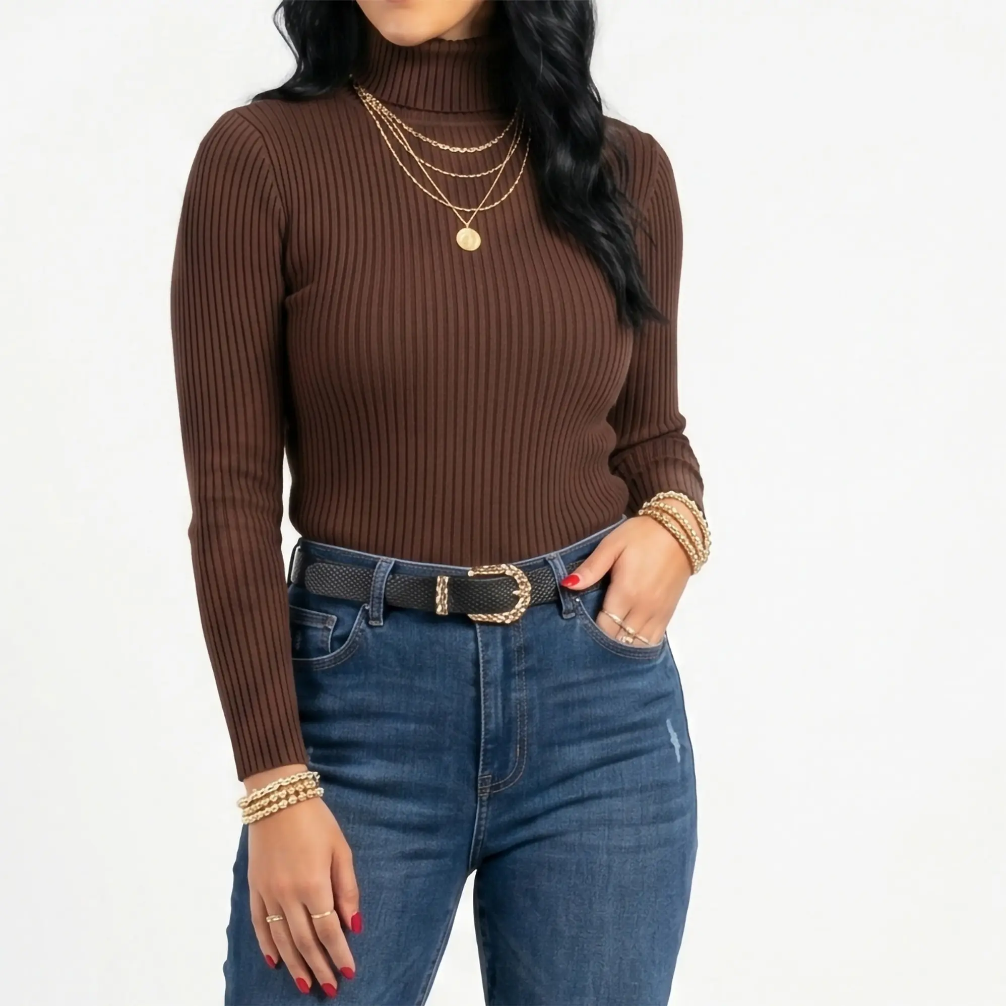 Beatle básico mujer invierno Spandex 3