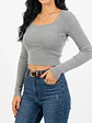 Top invierno Crop ribbed colores spandex - Miniatura 12