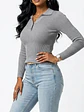 Sweater camiseta básica mujer cuello polo colores - Miniatura 10