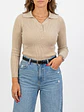 Sweater camiseta básica mujer cuello polo colores - Miniatura 12