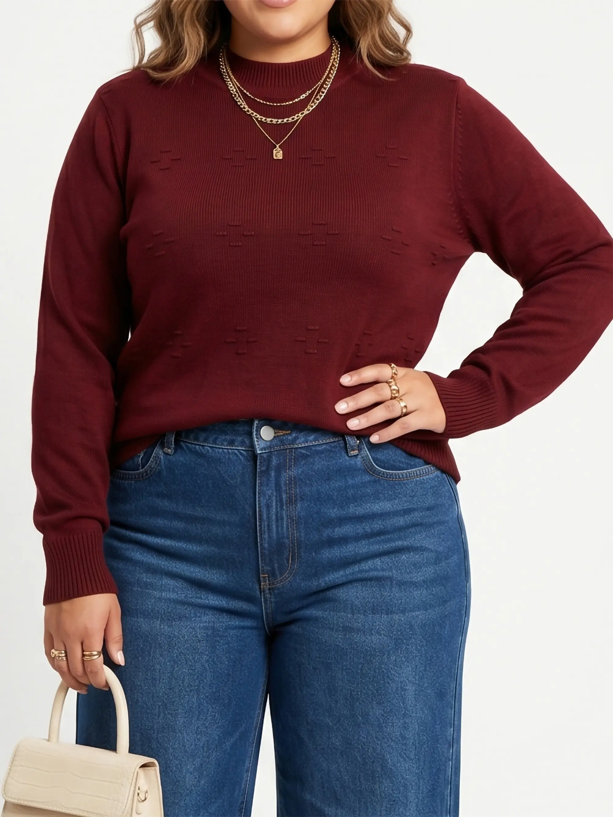 Sweater básico mujer colores Extra linda Rombo 4