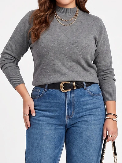 Sweater básico mujer colores Extra linda Rombo