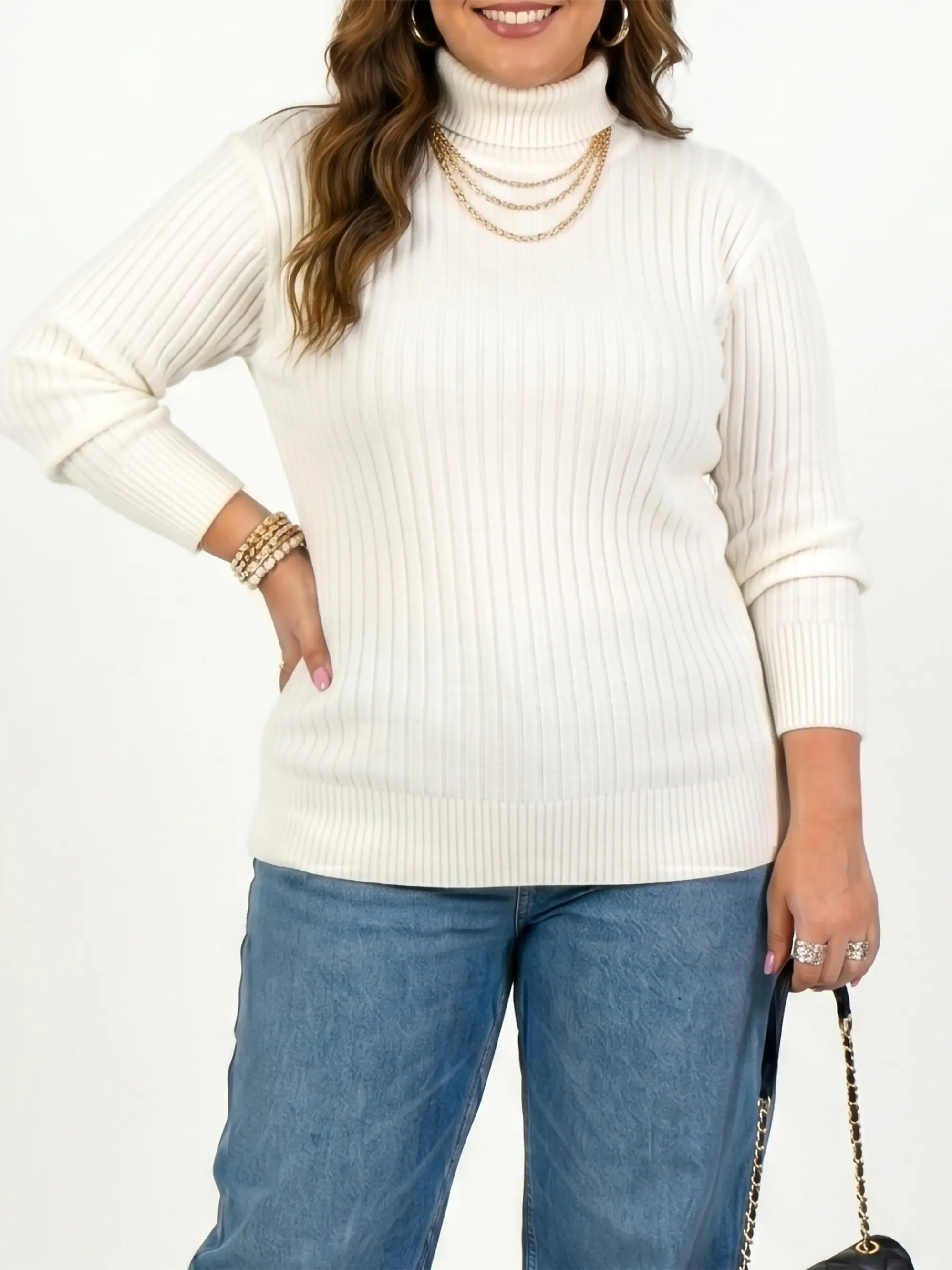 Sweater mujer básico spandex colores extra linda 6
