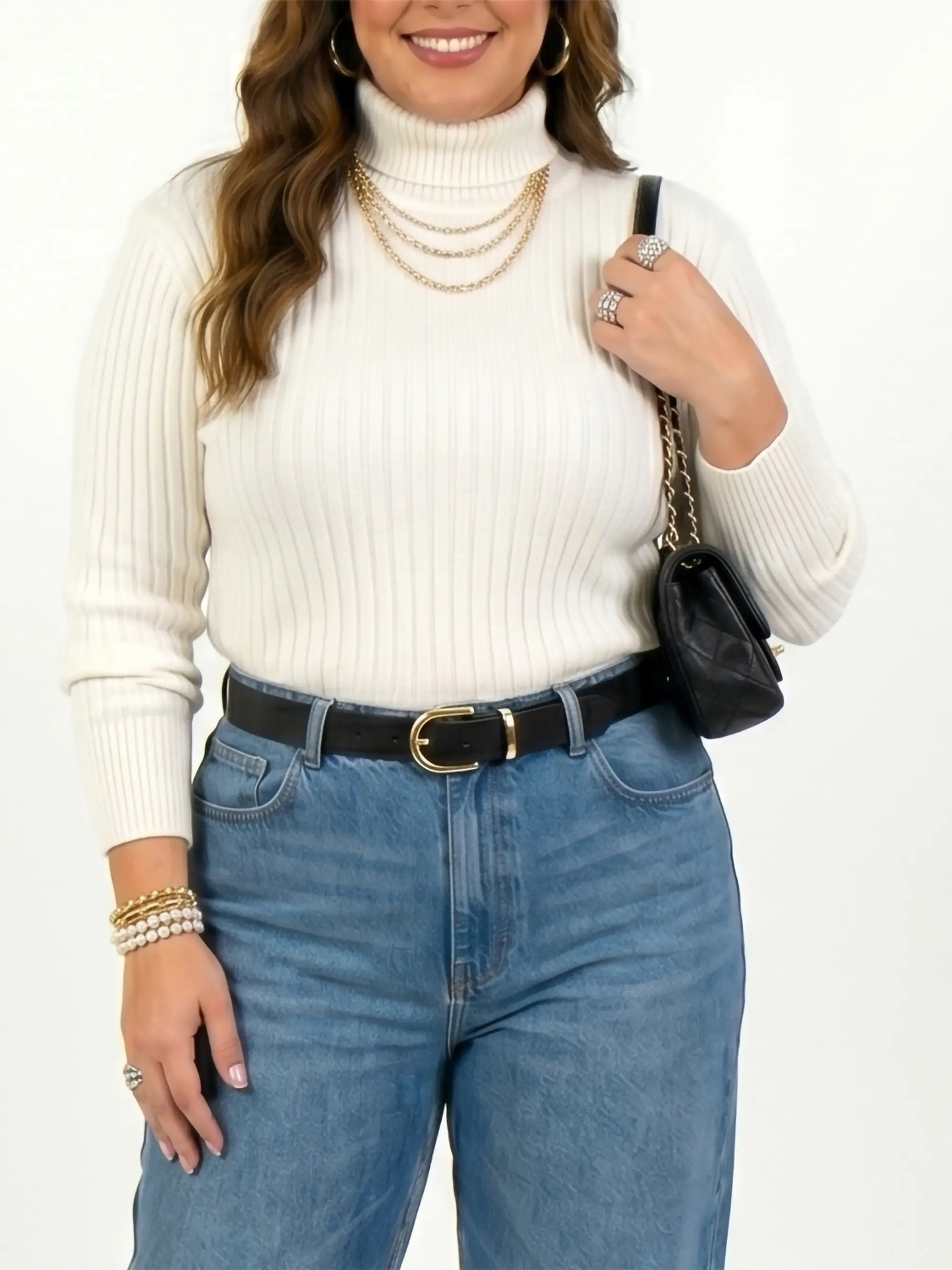 Sweater mujer básico spandex colores extra linda 8