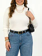 Sweater mujer básico spandex colores extra linda - Miniatura 8