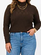 Sweater mujer texturado colores Lineas rombos extra linda - Miniatura 1