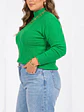 Sweater mujer texturado colores Lineas rombos extra linda - Miniatura 5